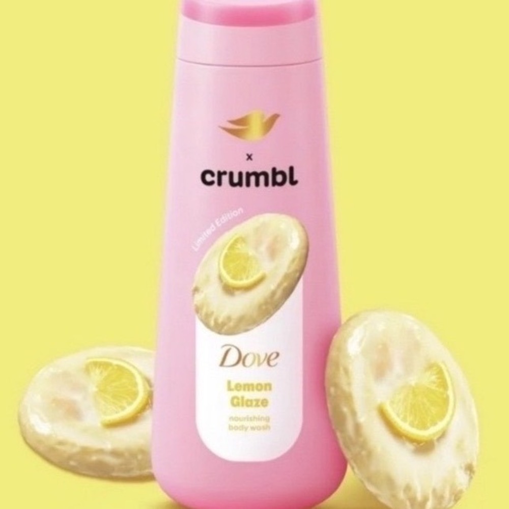 Dove x Crumbl Lemon Glaze Nourishing Body Wash 20 oz Limited Edition NEW‎